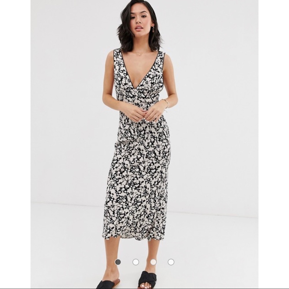 Free People Oh La La Bias Midi Dress